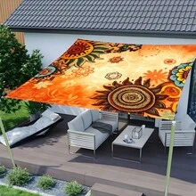 1 pieza Tela de sombrilla digital 2D con estampado, disponible en 5 estilos diferentes, con características como diseño de estampado impreso, a prueba de viento, desmontable, ligero, sombra parcial, a prueba de polvo - Multicolor - Ver 24