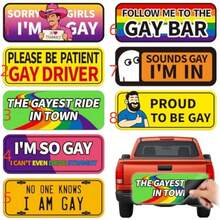 New Funny Bumper Magnets, Reusable And Replaceable Body Stickers, New Driver Bumper Magnets, As A Gift For Men - Multicolor - View 2