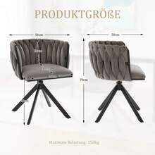 Dining Chairs - Gray - View 3