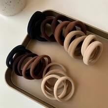 30PCS/1PCS Anti-Slip Elastic Headband, Available In Elegant Black, Brown, And Beige Colors. Perfect For Women's Ponytails To Highlight Youthful Energy, Or For Updos To Exude Mature Charm. Easily Adaptable For Daily Commutes And Formal Gatherings, This Durable Hair Accessory Is Suitable For Both Salon And Home Use. - Nhiều màu - Xem 2