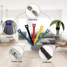 1pcSuitable For Home, Office, Data Line, Headphone Charging Line And Cable Management - Multiple Colors For Easy Recognition | Nylon Material, Need Tools To Organize Wires, Suitable For Home Office, Wall, Ceiling, Floor Wire Fixer - Wire Management System, Cable Protector, Holiday Gift For Wife, Mother[Style So Random Delivery]