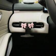 Adjustable Pearl Bow-Knot Car Cup Holder, Clip-On Beverage Rack Suitable For Air Vent - Pearl Bow Cup Holder - View 6