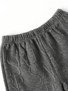 Bộ 2 món trang phục thường ngày cho bé trai, gồm áo thun họa tiết mềm mại, thoáng khí và quần short, thích hợp cho mùa hè - Xám - Xem 10