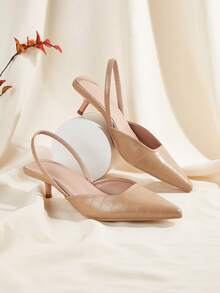 2024 Women's Elegant Stylish Unique Backstrap High Heels (Asymmetrical Cutout Vamp)