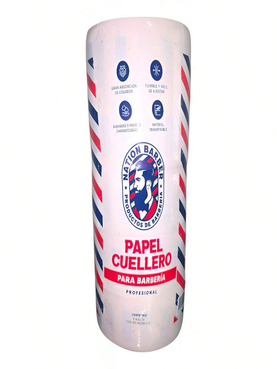 TendenciaPapel Cuellero Nation Barber, 500 Tiras, ProfesionalCalidad premium - 1 - Ver 1