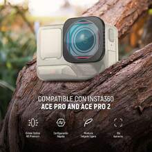 10X Objetivo Macro Lens Compatible con Insta360 Ace Pro/Ace Pro 2, Lentes Aumento Cámaras Acción para Fotografía Macro Close Up, Distancia Enfoque: 7-10 cm, No Resistente al Agua, LS-C40,37542914 - Rosa Pálido - Ver 2