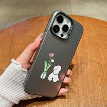 おしゃれなスマホケース 11/12/13/14/15/15pro/15 Plus/15 Promax/7plus/8plus/11pro/12pro/13pro/14pro/11promax/12promax/13promax/14promax/14plus/5 - 透明な黒 - チェックする 5