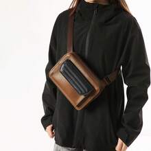 New Multi-Function Password Lock Chest Bag, Anti-Theft Outdoor Casual Crossbody Bag, Minimalist Fashion Shoulder Bag Phone Bag , Vintage - Multicolor - View 7