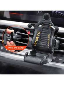 赛车风格手机支架，GPS支架，兼容及其他手机，通用型车载出风口手机支架 - A - 查看 2