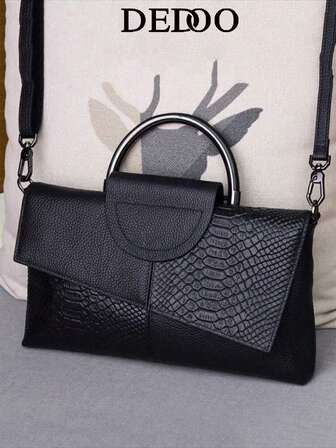 Bolso de hombro de alta calidad para mujer, bolso de lujo de piel auténtica, bolso cruzado de diseñador de un solo hombro