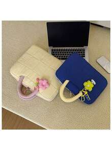 1 Piece Of Cute Large-Capacity Handbag, Computer Bag And Notebook Bag, Suitable For 14/16 Apple, Xiaoxin, HP - Multicolor - View 9