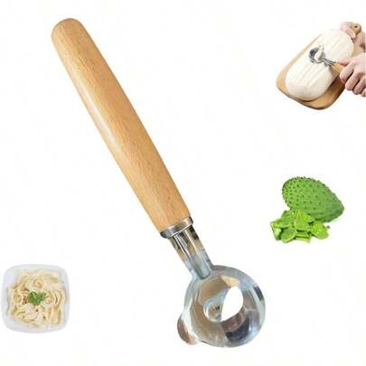 Cactus Peeler Spoon, Cuchara Para Pelar Nopale, Stainless Steel Peeler Cactus, Sliced Noodle Cutter Cooking Kitchen Gadgets