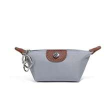 Mini bolsa ligera de nailon para dumplings, billetera de almacenamiento compacta a la moda para lápiz labial y auriculares, bolsa organizadora portátil - D2129 Azul lago - Ver 20