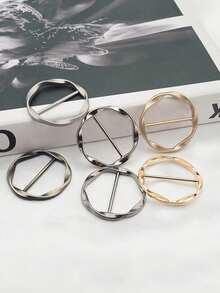 4pcs Round Sliding Buckles, Alloy Adjustable Buckle Fasteners, Sewing Mini Buckle Belt Adjuster Sliders For Belt Fixers, Leather Crafts, Garment Hem Fixers, Clothing Waist Buckles, Metal Tie Buckles - Mixed Colors - View 3