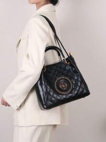 Luxury High Capacity Elegant Ladies Handbag, 2026 New Niche Design Fashion Bucket Bag, High-Quality Quilted Stitching Versatile Commuter Shoulder Bag - Multicolor - View 12