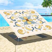 1 pieza Tela de sombrilla digital 2D con estampado, disponible en 5 estilos diferentes, con características como diseño de estampado impreso, a prueba de viento, desmontable, ligero, semioscurecedor, antipolvo - Multicolor - Ver 7