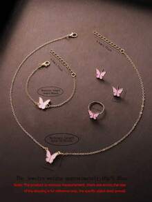 6/1 优雅女孩精致时尚心形图案电子手表，适合女孩佩戴。可搭配蝴蝶首饰套装，如项链、手链、戒指和耳环。 - 彩色 - 查看 8