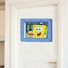 1PC SpongeBob SquarePants Wall Sticker (10x15CM), DIY Art Craft Decorative Sticker, Party Gift. Suitable For All Seasons, Including Birthday Parties, Holiday Surprise Gifts, Weekend Parties And Back-To-School Gifts. - Multicolor - View 4