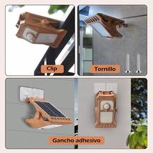TendenciaLámpara Solar Con Clip Luz Led Sensor Para Exterior AcamparCalidad premium - 1 - Ver 8