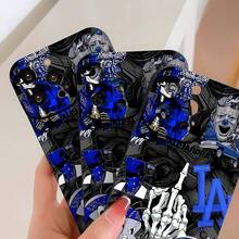 Funda para teléfono con efecto espejo y estilo grafiti azul. También funciona como espejo y es compatible con  17,  16 Pro Max,  15 Pro Max,  13 y  12. Fabricada en TPU resistente, ofrece una excelente protección contra golpes y caídas. Un regalo perfecto para familiares, amigos, cumpleaños u ocasiones especiales. - Negro - Ver 5