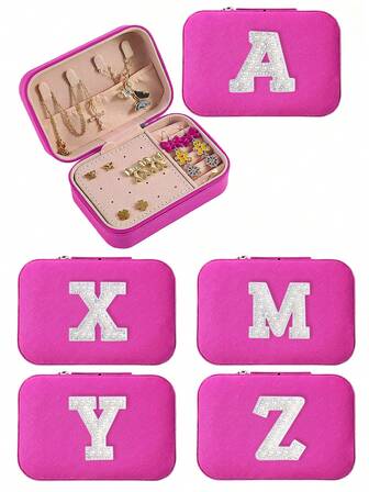 1 st ny pärlbokstäver smyckeskrin för kvinnor, smyckeskrin, multifunktionell smyckeskrin, smyckeorganisation och förvaring, mini smyckeskrin, smyckeskrin, förvaringsskåp, smyckeskrin för halsband, örhängen, armband, ring, fransk utsökt smyckeskrin, guld smyckeskrin, smyckeskrin, exklusiv utsökt flerskiktad låsbar stor kapacitet antioxidationsarmband, örhängen, halsband smyckeförvaringslåda, smyckeförvaringslåda, flerskiktad ring med flera rutnät, armband, armband, hänge smycken bärbar smyckeskrin