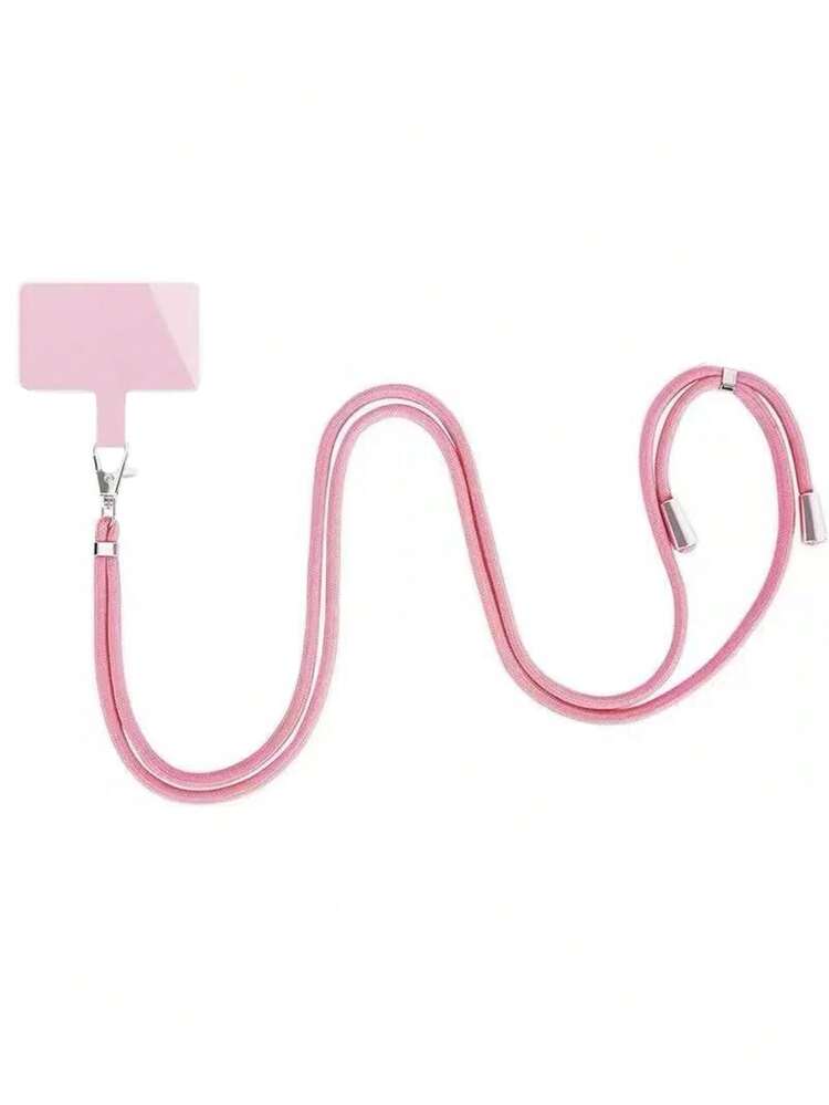 1 pieza Cordón ajustable multifuncional tipo macaron para teléfono, desmontable, cuerda colorida para colgar el teléfono y las llaves en el cuello, para esquiar, correr, hacer senderismo y viajar - Multicolor - Añade 5