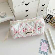 Simple Pencil Bag Pen Holder Case Cosmetic Storage Organizer For Office Stationery Markers And Coin Pouch Makeup Bags - Nhiều màu - Xem 13