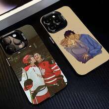 Classic Game Heated Rivalry Phone 17,16,15,14,13,12,11 Plus,Pro Black Border Silver  Plated Cover.Holiday Phone Accessories. - z5 - 查看 1