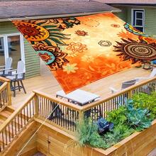 1 pieza Tela de sombrilla digital 2D con estampado, disponible en 5 estilos diferentes, con características como diseño de estampado impreso, a prueba de viento, desmontable, ligero, sombra parcial, a prueba de polvo - Multicolor - Ver 40