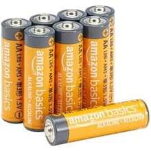 Basics Pilas alcalinas AA de alto rendimiento, 1.5 voltios, 10 años de vida útil, 20 unidades - 8 Unidad (Paquete de 1) - Ver 1