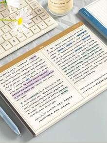 Cuaderno horizontal multiusos B5 - Diseño sencillo, estilos de líneas y cuadrícula disponibles, cuaderno versátil - Escritura libre, papel de alta calidad resistente al desgarro - Adecuado para notas de estudio, notas diarias, diarios estéticos, diseño minimalista, escritura suave, cuadernos, artículos de oficina, esencial para volver a la escuela, portada, notas de estudio