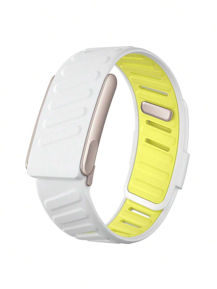 5.0/MG SportFlex - Pulsera de ECG, Silicona de tacto suave, Resistente al agua y al sudor, Compatible con 5.0 - Amarillo - Ver 1