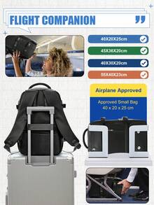 男士户外旅行大容量功能背包 - 彩色 - 查看 7