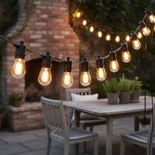 TendenciaGuirnalda De Luces Led Exterior 10metros 10 Focos AmarilloCalidad premium - Amarillo - Ver 1