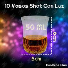 10 Piezas Shots Vaso Tequilero Con Luz Led Caballito LuminosoCalidad premium - 1 - Ver 3