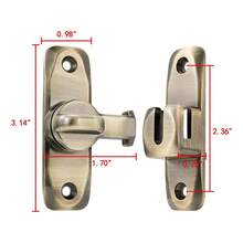 Cerradura de puerta TendenciaBarn 90 180 grados, cerradura de puerta de ángulo recto, bronce, calidad premium - 1 - Ver 3