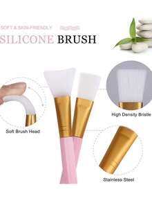 5pcs/Set DIY Face Mask Mixing Bowl Kit, Includes Mask Bowl, Spatula, Silicone Mask Brush And Premium Soft Mask Brush