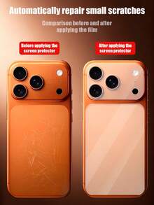 XINHONGYU 5片PET柔性霧面背蓋保護膜 + 5片霧面鏡頭保護膜套組，相容 iPhone 17/17 Pro/17 Air 系列 | 防刮防指紋 | 高畫質顯示，觸控靈敏度不減 | 防塵防污 | 超薄 PET 材質，完美適配任何手機殼 - 5pcs - 查看 6