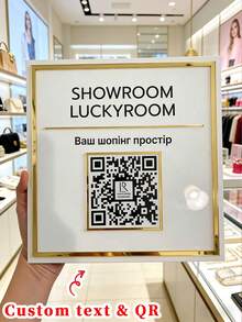 Custom Business Signs For Salon Doors, Custom Business Sign, Reception Signage, Beauty Salon Decor, Qr Code Sign, Personalized Sign Scan To Pay Social Media Sign, QR Code Display, Salon Table Sign. Multi QR Code Business Social Media Sign | Custom Logo And Payment Method Sign, Valentine's Day, Easter, Mother Plot - Multicolor - View 4