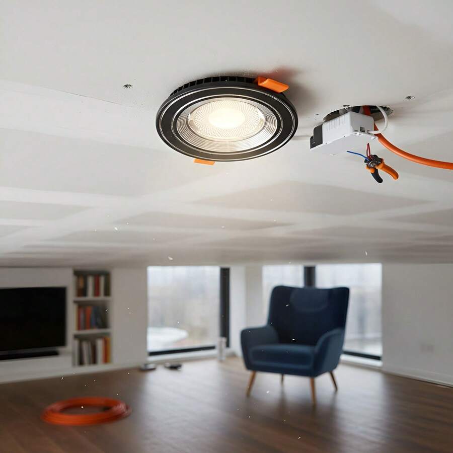 TendenciaLampara De Empotrar Led 5w Color Negro De 3 Tonos En 1Calidad premium - Satén negro - Ver 1