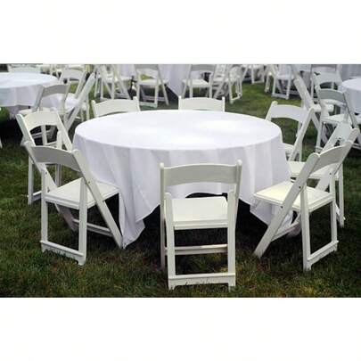 8pack Foldable Dining Chair Folding Event Wedding Chairs With Padded Seat White