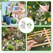 Tendencia60pz Mini Conejos Y Hongos Luminosos Juego De Resina BrillanCalidad premium - Multicolor - Ver 7