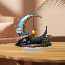 New Cross Border Multi-Style Moon Lighthouse Character Acrylic 2D Ornament Festival Home Desktop Decor