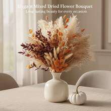 TendenciaPampas Secas Plantas Flores Artificiales Decorativas 64 PzasCalidad premium - Naranja - Ver 5