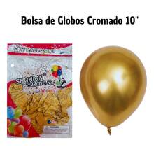Tendencia50 Globos Latex Cromados#10 Liso Fiesta Decoracion Dorado OscuroCalidad premium - Morado - Ver 4
