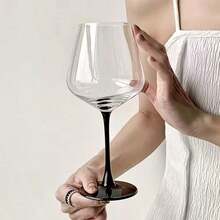 1pc 20.29oz Black Glass Cup - Reusable Minimalist Glass Cup, Hand Wash Only, Elegant Drinkware, Suitable For Weddings, Christmas, Halloween, Parties, Everyday Beverages And Thanksgiving, Modern Glass Tableware Gift - Multicolor - View 7