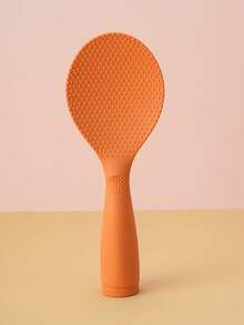 1pc Plastic Rice Paddle, Non-Stick Rice Spoon, Kitchen Tool, Stands Upright, Non-Stick Rice Scoop, Household Rice Serving Spoon