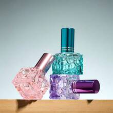 1pc 10ml Colorful Water Cube Perfume Bottle, Sample Empty Bottle, Ultra-Fine Mist Refillable Bottle