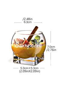1pc Customized Logo Creative Transparent Glass Bowl, Compact Hotel Dessert Bowl, Afternoon Tea Yogurt Ice Cream Cup, Nordic Style Kitchen Tableware, Lead-Free Glass Pudding Cup, Home Salad Bowl - Multicolor - View 7
