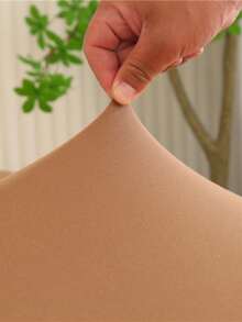 1 pieza Funda para sofá cama sin brazos, funda elástica de fibra de poliéster para sofá, funda de seda de leche tejida para todas las estaciones - Camel - Ver 7